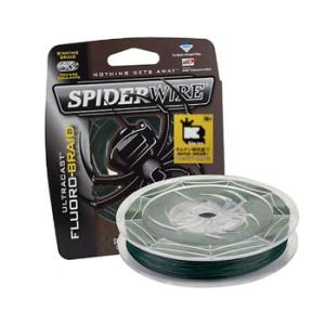 ルアー釣り用フロロライン SPIDER WIRE ウルトラキャスト フロロブレイド 125ヤード 65lb/約8号 モスグリーン