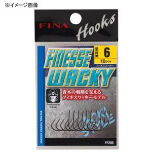 フック・シンカー・オモリ FINA フィネス ワッキー #1 ブラックニッケル