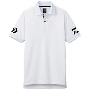フィッシングウェア ダイワ DE-7906 半袖ポロシャツ M ホワイト×ブラック｜naturum-outdoor