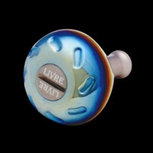 リブレ リールパーツ ハンドルノブ PT35 ブラウン(IP)×チタン : 釣具の