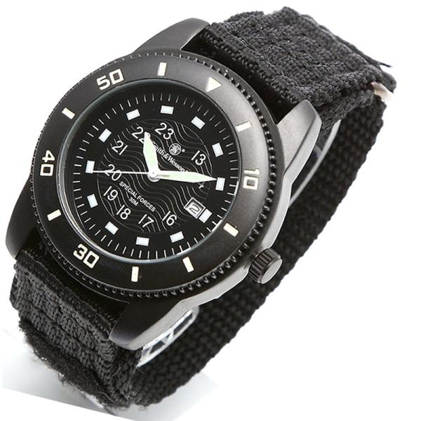 アウトドアウォッチ・時計 スミス&amp;ウェッソン COMMANDO WATCH BLACK(コマンドー ...