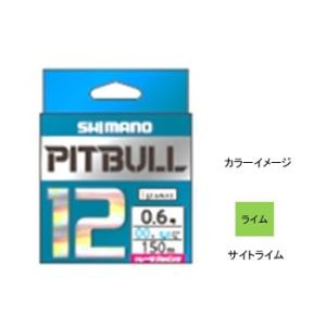 ルアー釣り用PEライン シマノ PL-M52R PITBULL(ピットブル)12 150m 0.8号 サイトライム