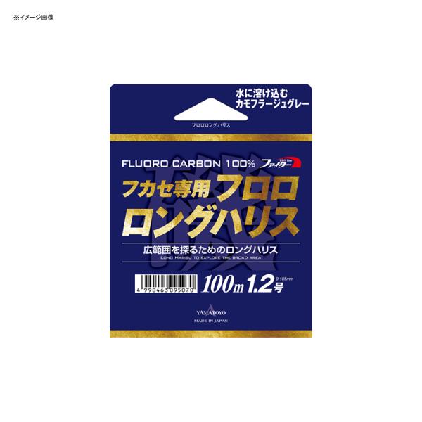 ハリス 山豊 フロロロングハリス 100m 1.75号 チタニウムグレー