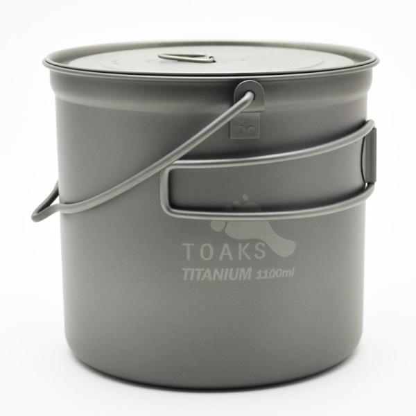 クッカーセット Toaks チタニウムポット POT-1100 ベイルハンドル