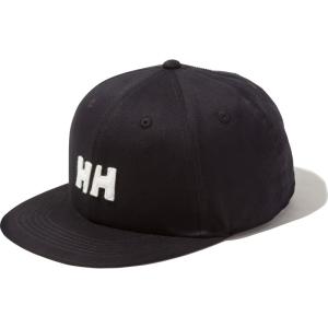 【ボーナスストア+5%実施中！3/31迄】 帽子 ヘリーハンセン LOGO TWILL CAP(ロゴ ツイル キャップ) FREE ブラック(K)