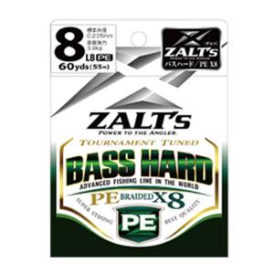 ルアー釣り用PEライン ラインシステム ZALT’s BASS HARD(ザルツ バス ハード) PE X8 64m 5号/50LB シルバー｜naturum-outdoor