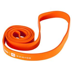 トレーニング器具 DOMYOS エラスティックバンド トレーニングチューブ 35kg オレンジ
