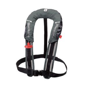 フローティングベスト ブルーストーム BlueStorm 自動膨脹式 ショルダー 小型船舶救命胴衣 タイプA 遊漁船対応 フリー グレー