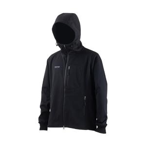 フィッシングウェア パズデザイン ストレッチウォームパーカー L ブラック×グレー