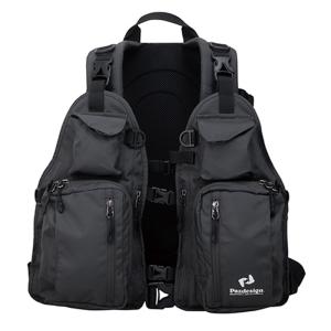 フローティングベスト パズデザイン 2WAYフロートパックベスト フリー ガンメタ