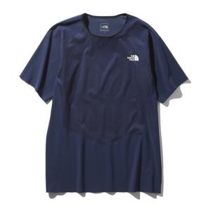 アウトドアシャツ ザ ノースフェイス S/S BEYOND THE WALL CREW L アーバンネイビー