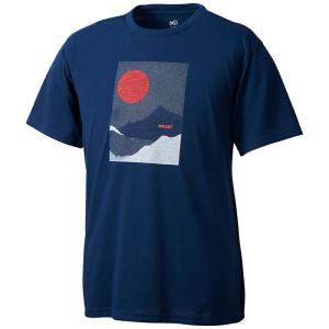 アウトドアシャツ ミレー MT SUN TS SSメンズ M ネイビー