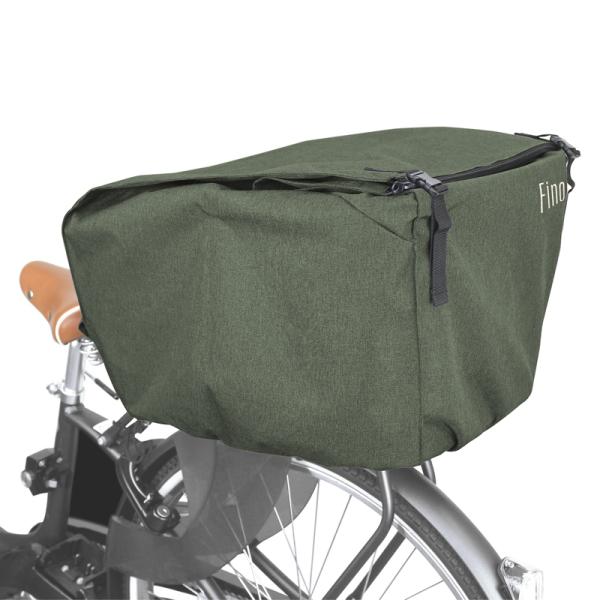 自転車アクセサリー フィーノ REAR BASKET COVER 自転車用カゴカバー 後用 カーキ