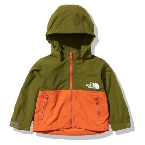 アウトドアウェア ザ ノースフェイス 21秋冬 Baby’s COMPACT JACKET 80 ロコグリーン×バーントオーチャー