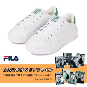 スニーカー フィラ BTSコラボ クリアファイル付き COURT PLUMPY 28.0cm White×Blue×Green