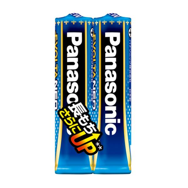 パナソニック 乾電池エボルタネオ単4形2本パック ブルー