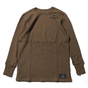 アウトドアシャツ DUCKNOT サーマル ロングスリーブ Tシャツ S オリーブドラブ