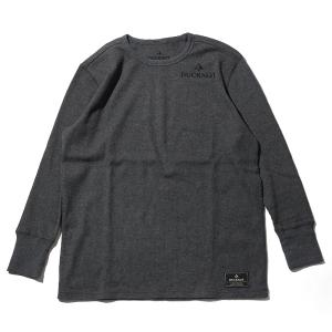 アウトドアシャツ DUCKNOT 21秋冬 サーマル ロングスリーブ Tシャツ M 杢グレー