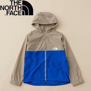 アウトドアウェア ザ ノース フェイス 22春夏 Kid’s COMPACT JACKETキッズ 130cm ケルプタン×TNFブルー