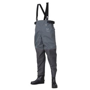 防水透湿ウェーダー ダイワ SBW-3206R ダイワ タイトフィットスーパーブレスウェーダー ウエストハイ LL グレー
