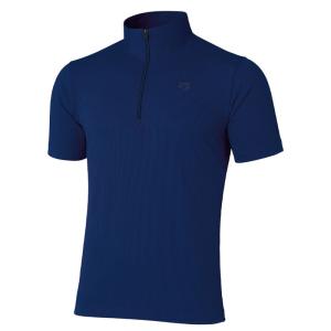 アウトドアシャツ ファイントラック ドラウト クアッド ジップティー メンズ L NAVY
