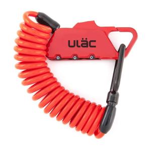 自転車アクセサリー ULAC カラビナケーブルロックコンボ PICCADILLY レッド