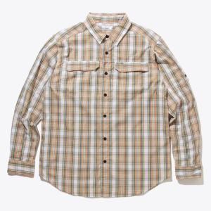 アウトドアシャツ コロンビア シルバー リッジ 2.0 プレイド ロングスリーブ シャツ メンズ L 103(White Balanced Multi