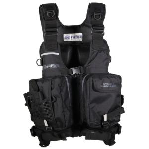 フローティングベスト リバレイRBB ナチュラム限定 ゲームベスト   ブラック