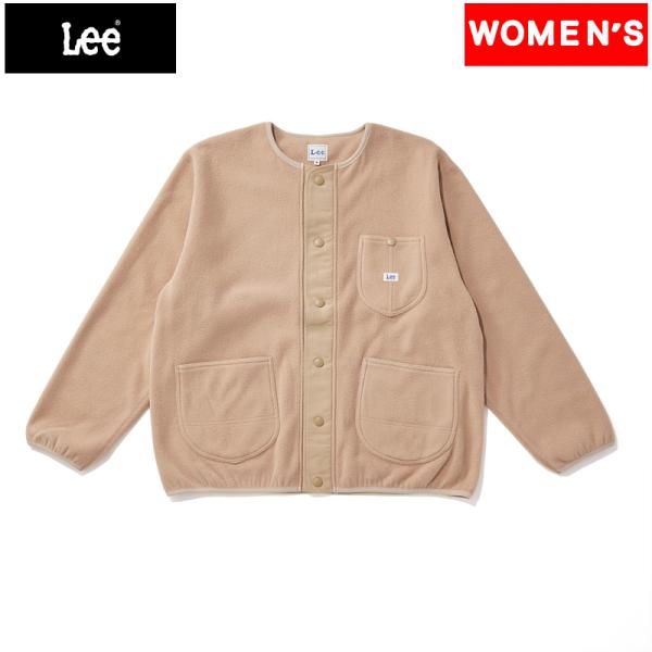 ジャケット(レディース) Lee FLEECE CARDIGAN S BEIGE