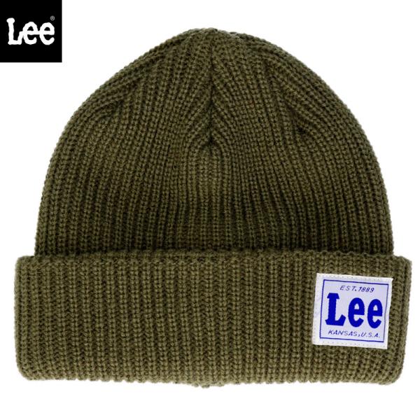 Lee LE KIDS WATCH CAP ACRYLIC 53〜55cm MOSS GREEN