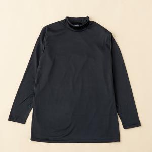 アウトドアシャツ アズ BREEZE TEX 長袖ハイネックシャツ LL ブラック