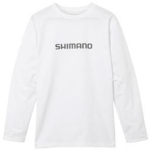 フィッシングウェア シマノ SH-022W ドライロゴTシャツ ロングスリーブ M ホワイト