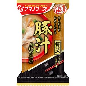 アマノフーズ いつものおみそ汁贅沢 豚汁(10食入)｜naturum-outdoor