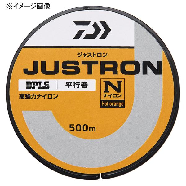ボビン巻きライン ダイワ JUSTRON(ジャストロン) 500m 6号 ホットオレンジ