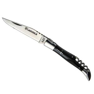 アウトドアナイフ baladeo Laguiole knife 11cm black corkscrew 11cm black corkscrew