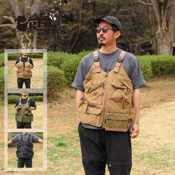 ベスト(メンズ) grn outdoor TEBU RIFLEMAN VEST M OLIVE