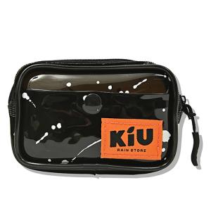 ウォレット・ポーチ KiU PVC POUCH Medium フリー スプラッシュブラック｜naturum-outdoor