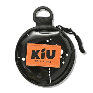 ウォレット・ポーチ KiU PVC ROUND CASE POUCH フリー スプラッシュブラック｜naturum-outdoor