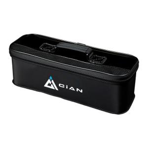 フィッシングケース ジャッカル CiAN(シアン) メッシュタックルケース M ブラック｜naturum-outdoor