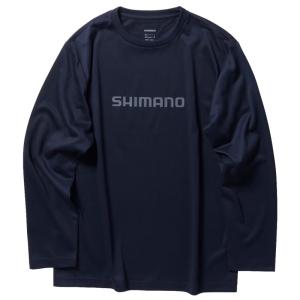 フィッシングウェア シマノ SH-022W ドライロゴTシャツ ロングスリーブ XL ピュアネイビー