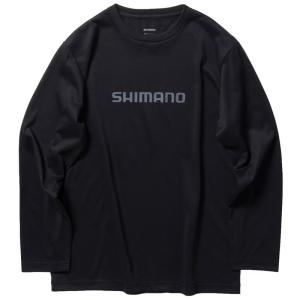 フィッシングウェア シマノ SH-022W ドライロゴTシャツ ロングスリーブ L ブラック