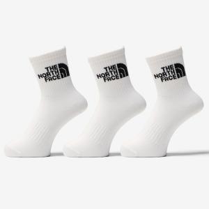 ソックス・靴下 ザ・ノース・フェイス TNF ジャカード ロゴ 3P クルー L TNFホワイト(WK)