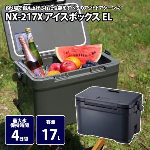 キャンプクーラー シマノ NX-217X アイスボックス EL 17L 01(チャコール)