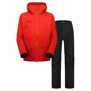 マムート 24春夏 CLIMATE Rain-Suit AF Men’s M 3777(mammut red-black)｜naturum-outdoor