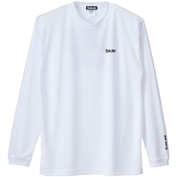 フィッシングウェア サンライン ロングスリーブドライTシャツ XL ホワイト