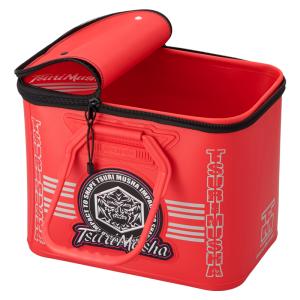 タックルバッグ 釣武者 MUSHAグローエンブレムバッカン 410 レッド