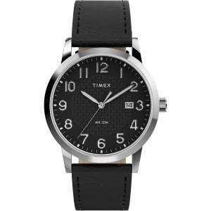 アウトドアウォッチ・時計 タイメックス 正規品 メインストリート 38mm ブラック/レザー/ブラック