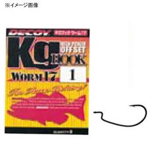 フック・シンカー・オモリ カツイチ キロフック WORM 17 #1/0 ブラック