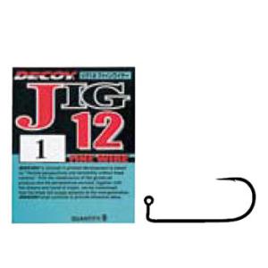 フック・シンカー・オモリ カツイチ JIG12 ファインワイヤー #1 シルバー