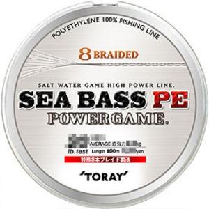 ルアー釣り用PEライン 東レモノフィラメント シーバスPE パワーゲーム 150m 1.2号/20l...